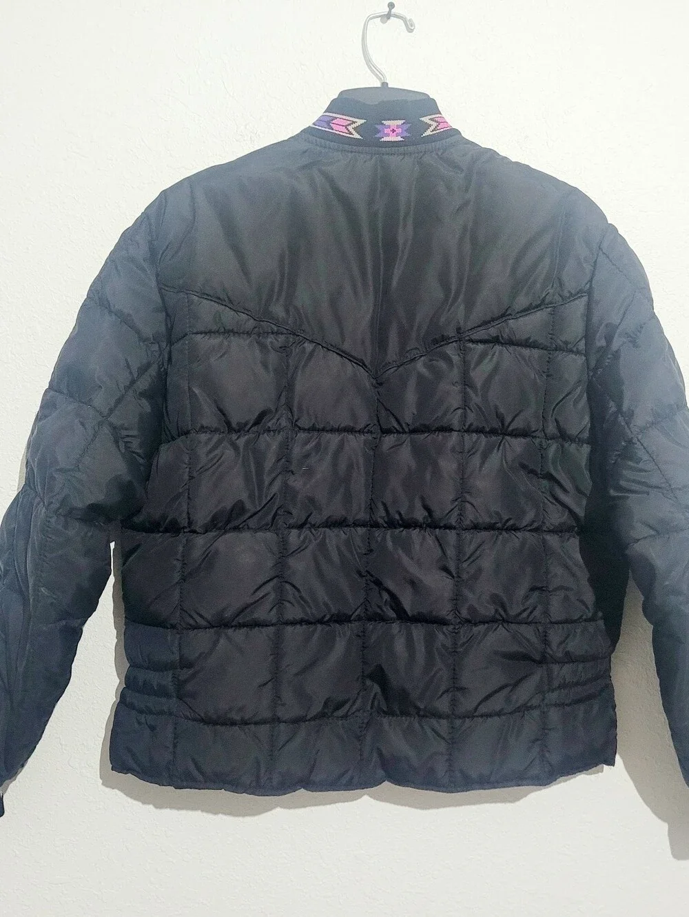 Vintage Walls Blizzard-Pruf USA Insulated Puffer Jacket XL Western Aztec Trim